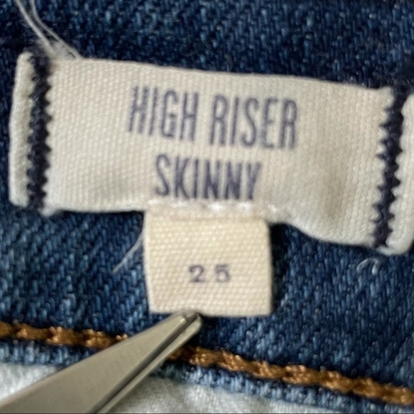 Madewell high riser skinny jeans sz 25 - Picture 9 of 12